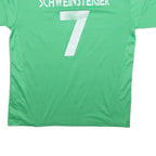ADIDAS German 2012-13 Away Football Shirt Schweinsteiger 7 Mens Green & White XL