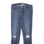 LEVI'S 311 Womens Slim Blue Denim Medium W28 L27 Distressed Ripped Jeans