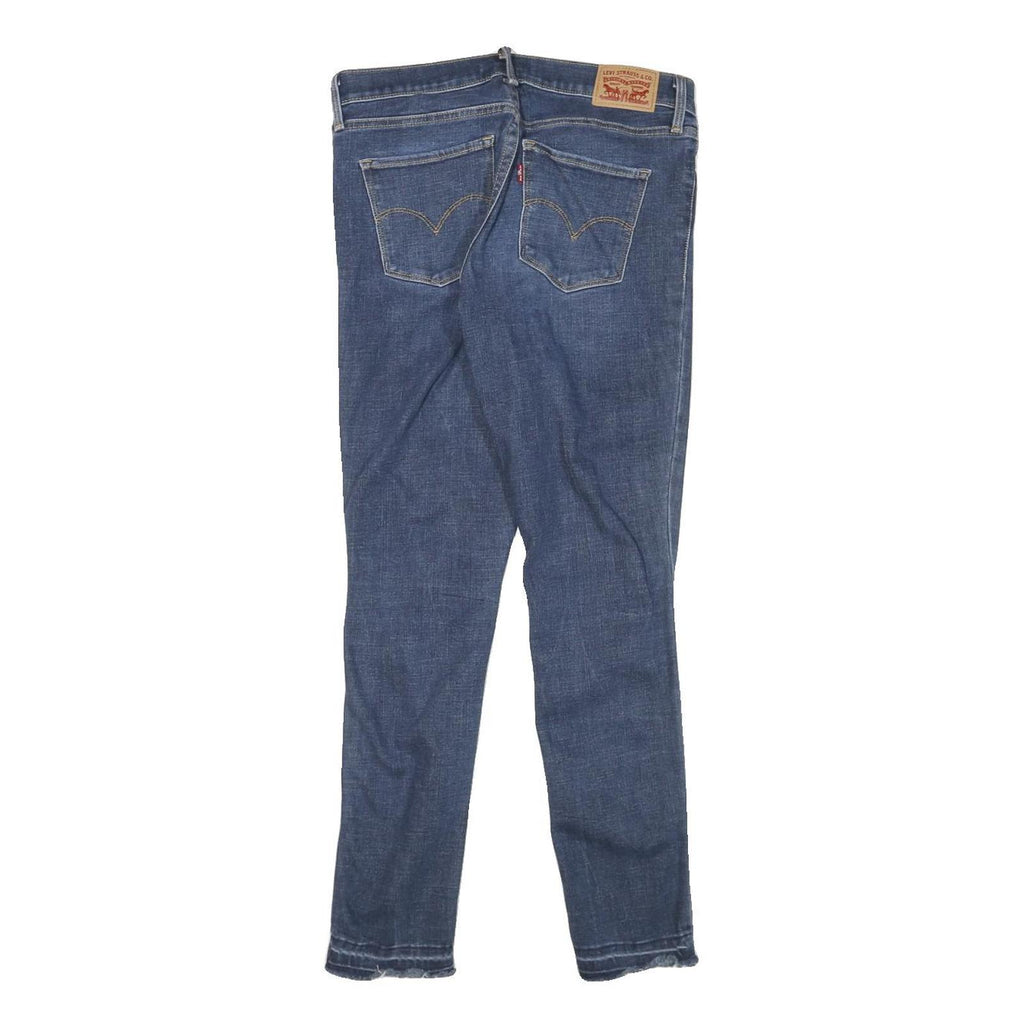 LEVI'S 311 Womens Slim Blue Denim Medium W28 L27 Distressed Ripped Jeans