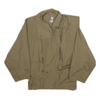 SAMPA SOUND Womens Beige Cotton Button Jacket UK 10 Plain Classic Relaxed Fit