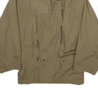 SAMPA SOUND Womens Beige Cotton Button Jacket UK 10 Plain Classic Relaxed Fit