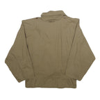 SAMPA SOUND Womens Beige Cotton Button Jacket UK 10 Plain Classic Relaxed Fit