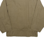 SAMPA SOUND Womens Beige Cotton Button Jacket UK 10 Plain Classic Relaxed Fit