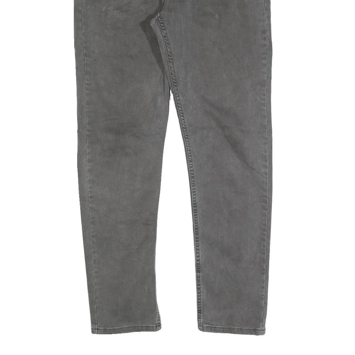 LEVI'S 512 Tapered Mens Jeans Grey Slim Tapered Denim Medium W33 L30 Stylish Fit