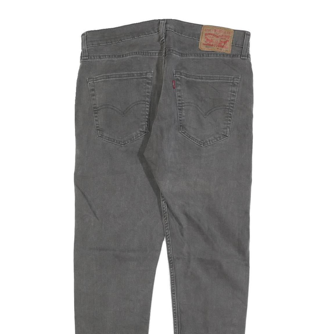 LEVI'S 512 Tapered Mens Jeans Grey Slim Tapered Denim Medium W33 L30 Stylish Fit