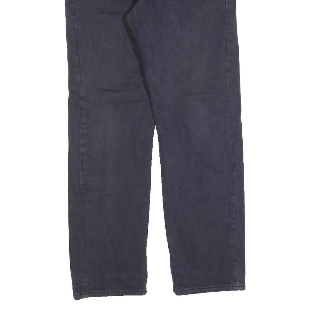 LEVI'S 501 Mens Jeans Black Regular Straight Denim W30 L32 Classic Button Fly