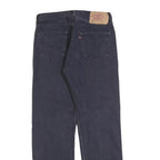 LEVI'S 501 Mens Jeans Black Regular Straight Denim W30 L32 Classic Button Fly