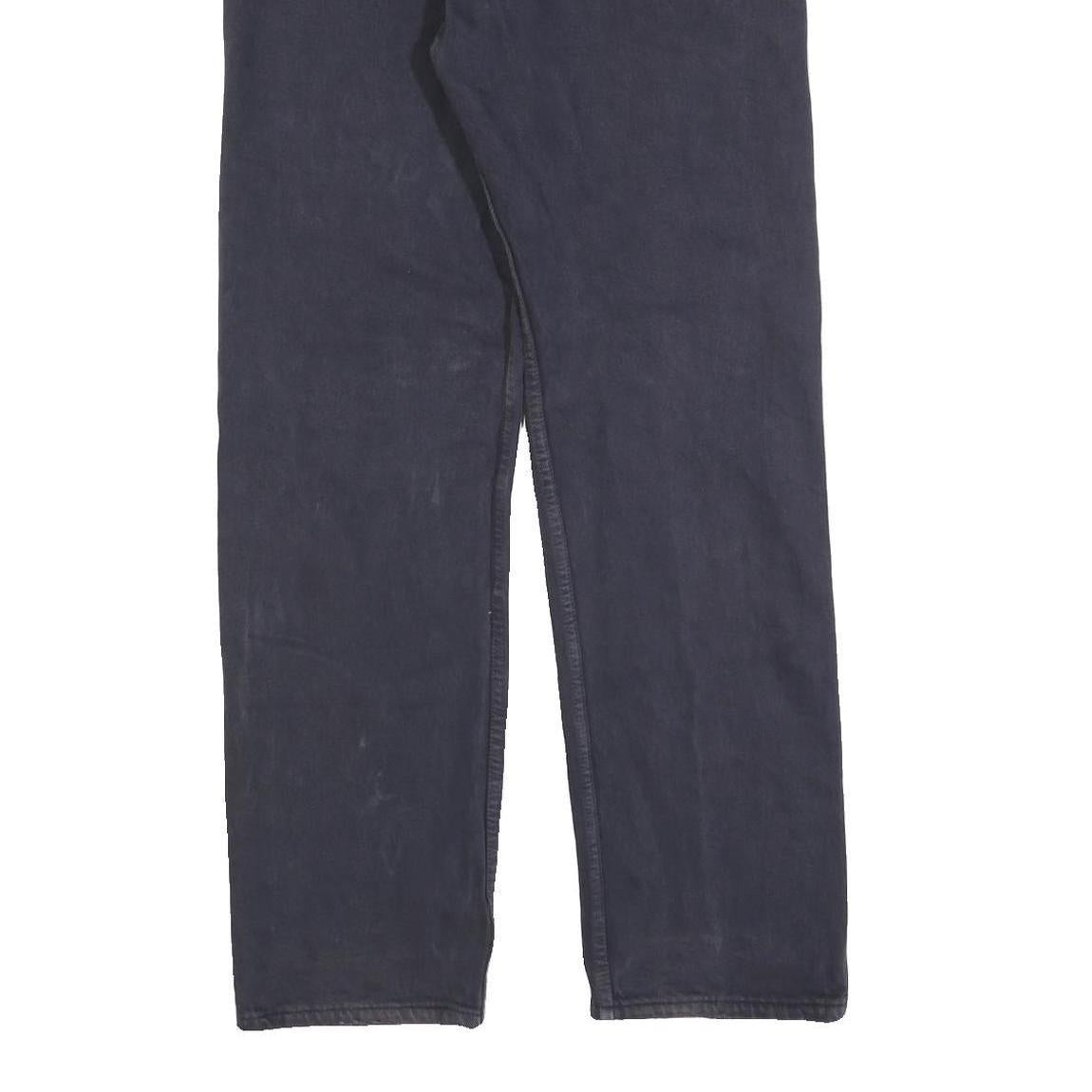 LEVI'S 501 Mens Jeans Black Regular Straight Denim W30 L32 Classic Button Fly