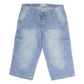 JOH BANER Mens Shorts Blue Casual Cargo Cotton M W34 Comfortable Durable