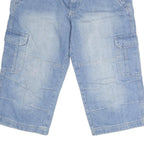 JOH BANER Mens Shorts Blue Casual Cargo Cotton M W34 Comfortable Durable