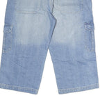 JOH BANER Mens Shorts Blue Casual Cargo Cotton M W34 Comfortable Durable