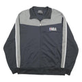 NBA Mens Black & Grey Zip Up Polyester Track Jacket M Sportswear