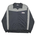 NBA Mens Black & Grey Zip Up Polyester Track Jacket M Sportswear