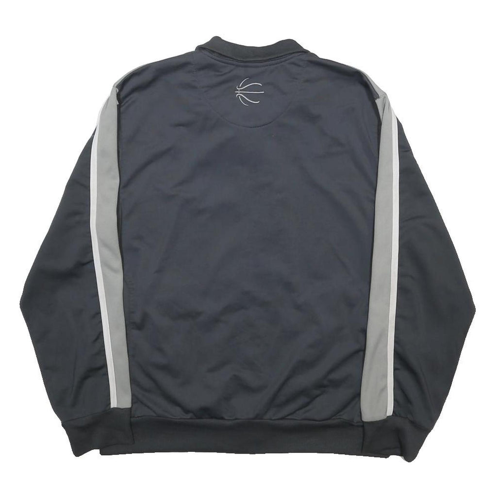NBA Mens Black & Grey Zip Up Polyester Track Jacket M Sportswear
