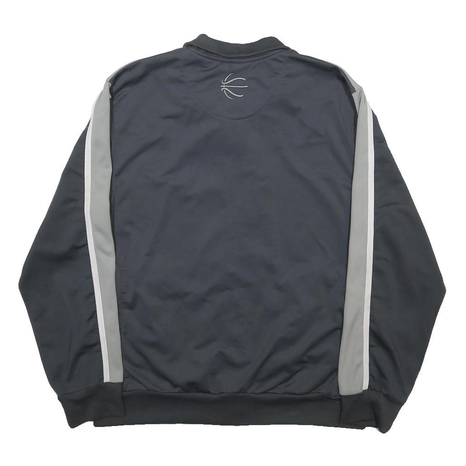 NBA Mens Black & Grey Zip Up Polyester Track Jacket M Sportswear