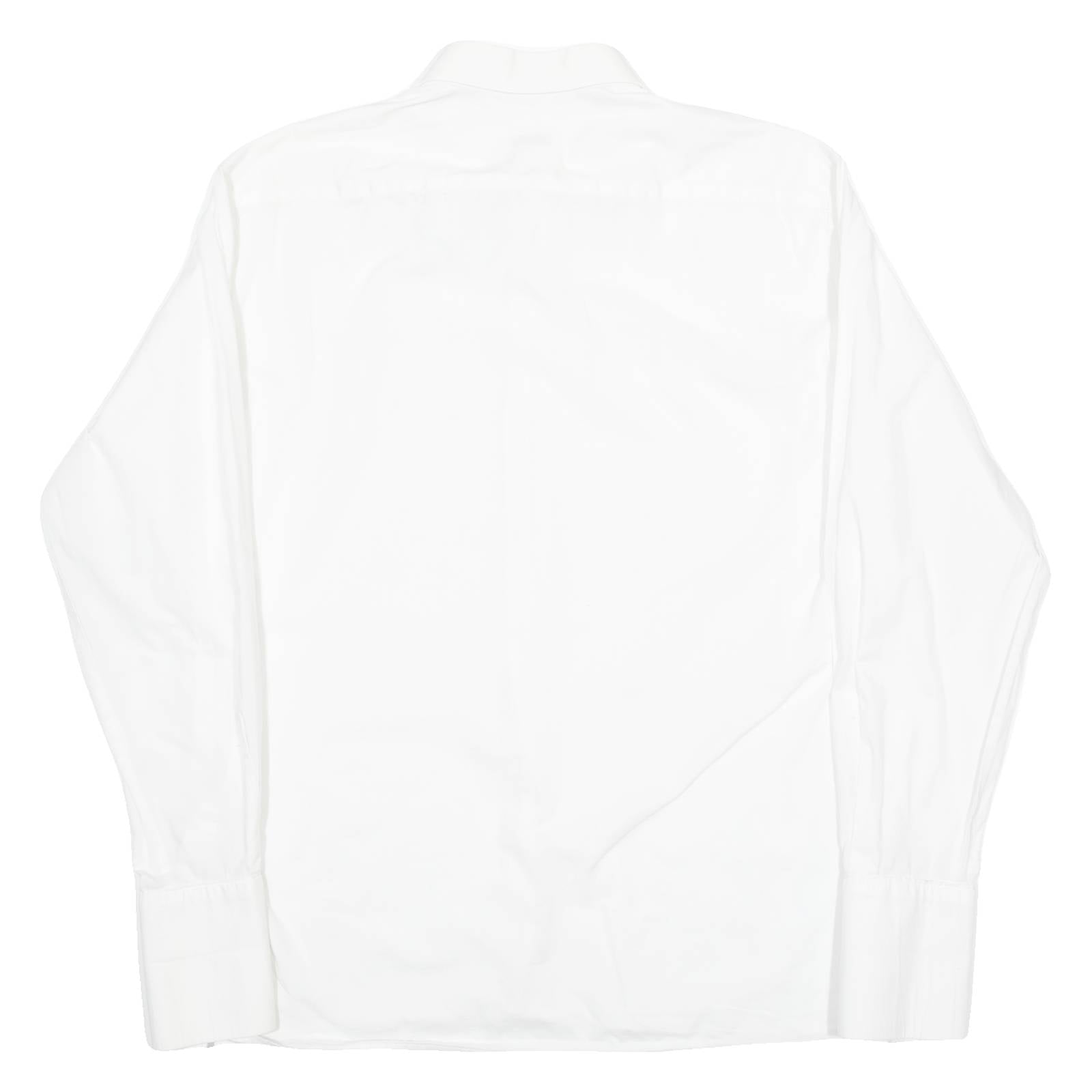 ETERNA Mens Plain Shirt White Long Sleeve L