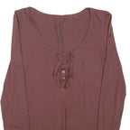 EDC Womens Top Brown Long Sleeve M