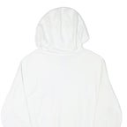 NIKE Mens White Hoodie S Cotton Blend Pullover Drawstring Pocket Casual