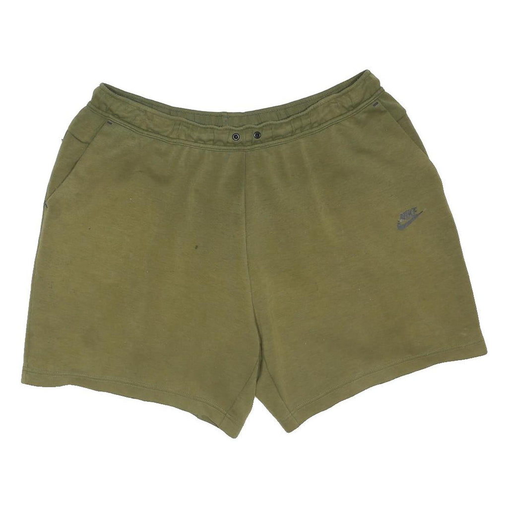 NIKE Mens Olive Green Casual Shorts 2XL W36 Cotton Blend Classic Fit