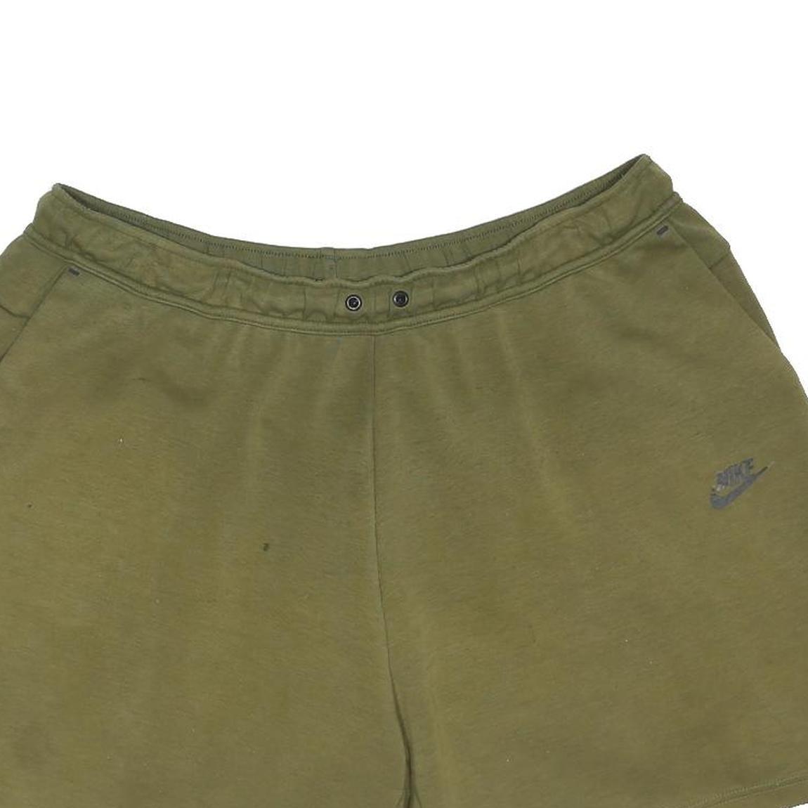 NIKE Mens Olive Green Casual Shorts 2XL W36 Cotton Blend Classic Fit