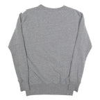 ELLESSE Womens Grey Sweatshirt Cotton Blend Crew Neck UK 10 Logo Print Casual