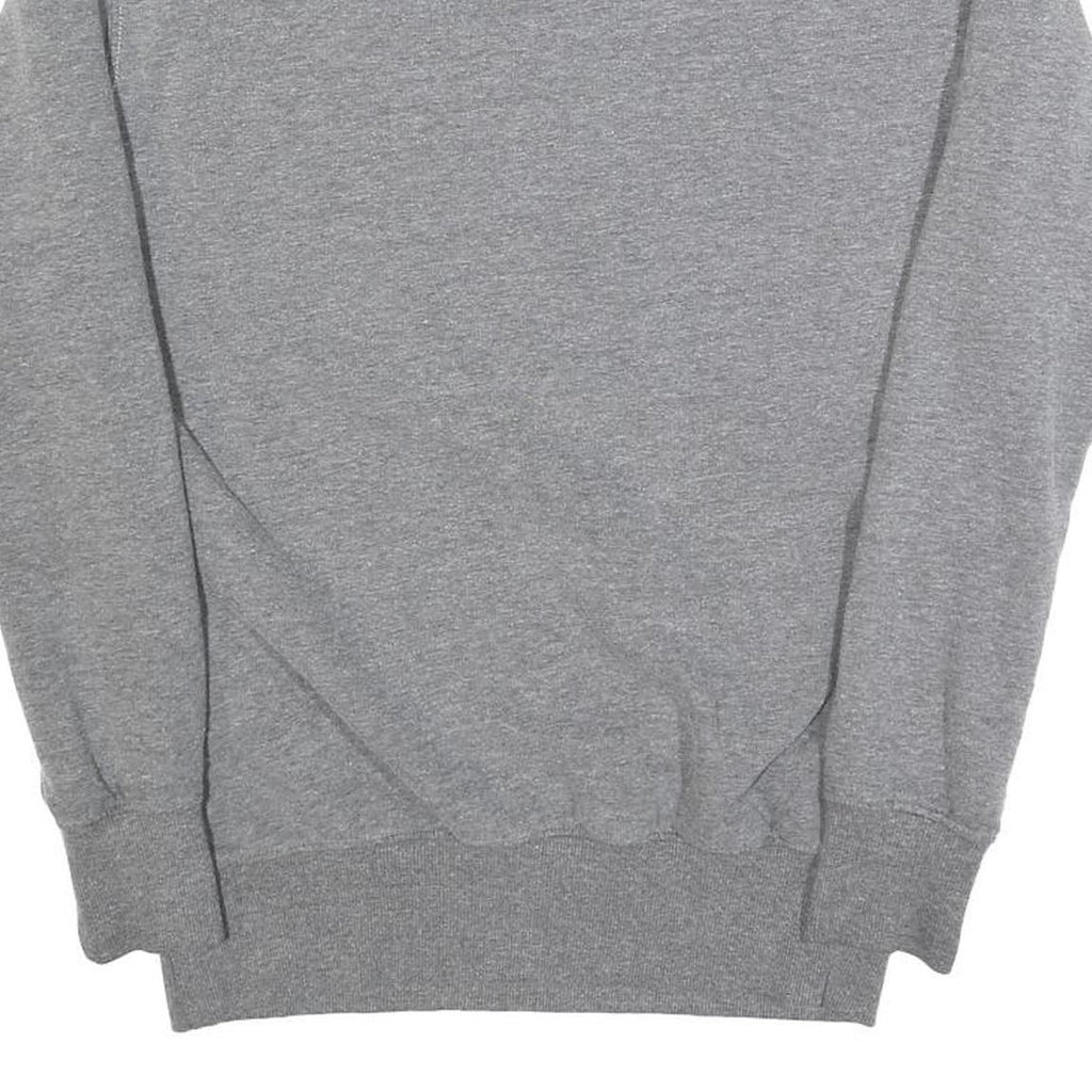 ELLESSE Womens Grey Sweatshirt Cotton Blend Crew Neck UK 10 Logo Print Casual