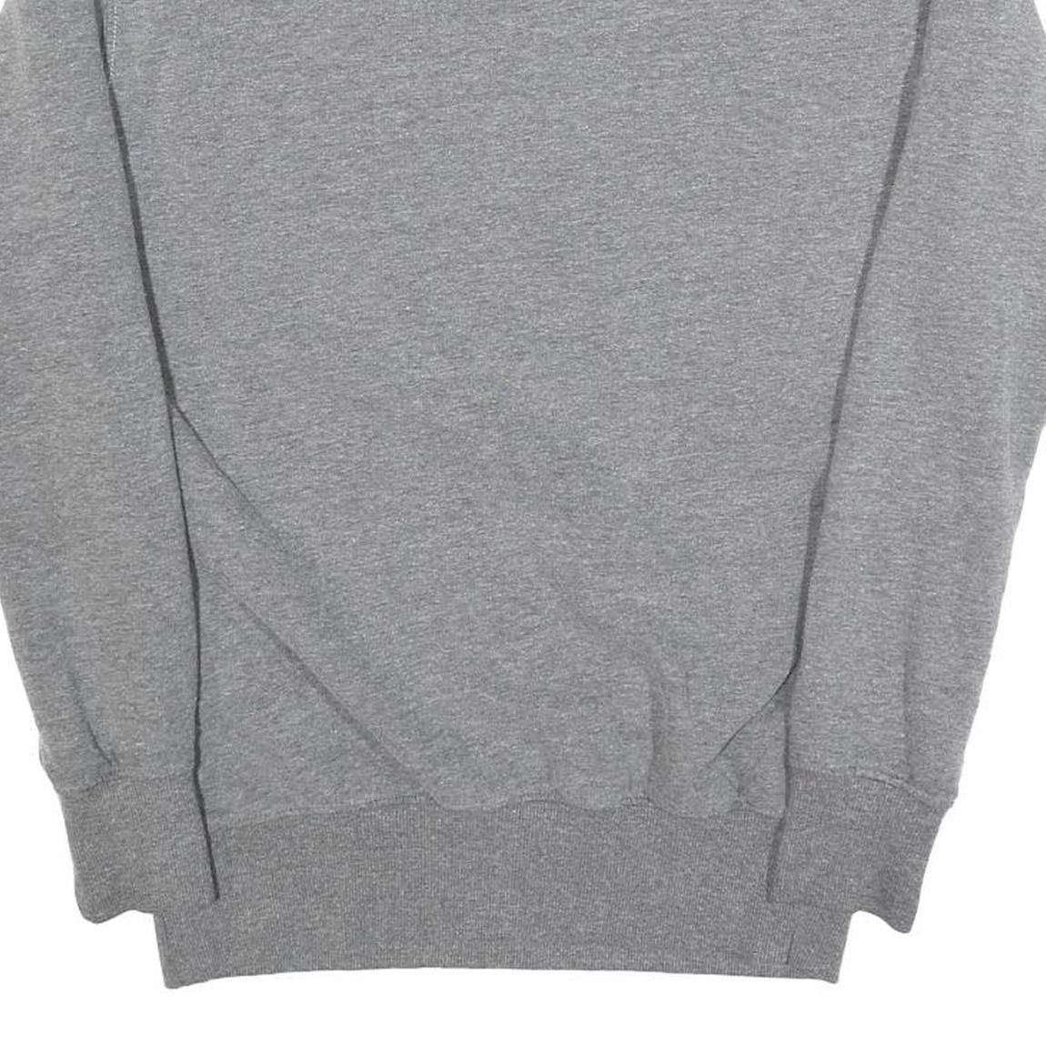 ELLESSE Womens Grey Sweatshirt Cotton Blend Crew Neck UK 10 Logo Print Casual