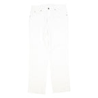 DICKIES Womens Regular Fit White Cotton Blend Jeans W32 L30 Button Closure