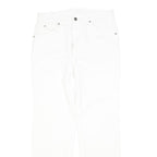 DICKIES Womens Regular Fit White Cotton Blend Jeans W32 L30 Button Closure