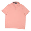 CALVIN KLEIN Mens Pink Short Sleeve Plain Polo Shirt XL Cotton Blend Casual