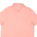 CALVIN KLEIN Mens Pink Short Sleeve Plain Polo Shirt XL Cotton Blend Casual