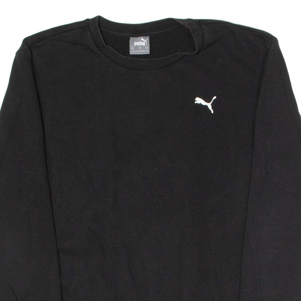 PUMA Sportswear Mens Sweatshirt Black Crew Neck S