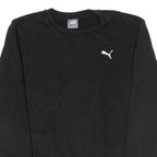 PUMA Sportswear Mens Sweatshirt Black Crew Neck S