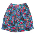 Womens Skater Skirt Blue Short Floral L