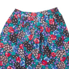 Womens Skater Skirt Blue Short Floral L