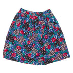Womens Skater Skirt Blue Short Floral L