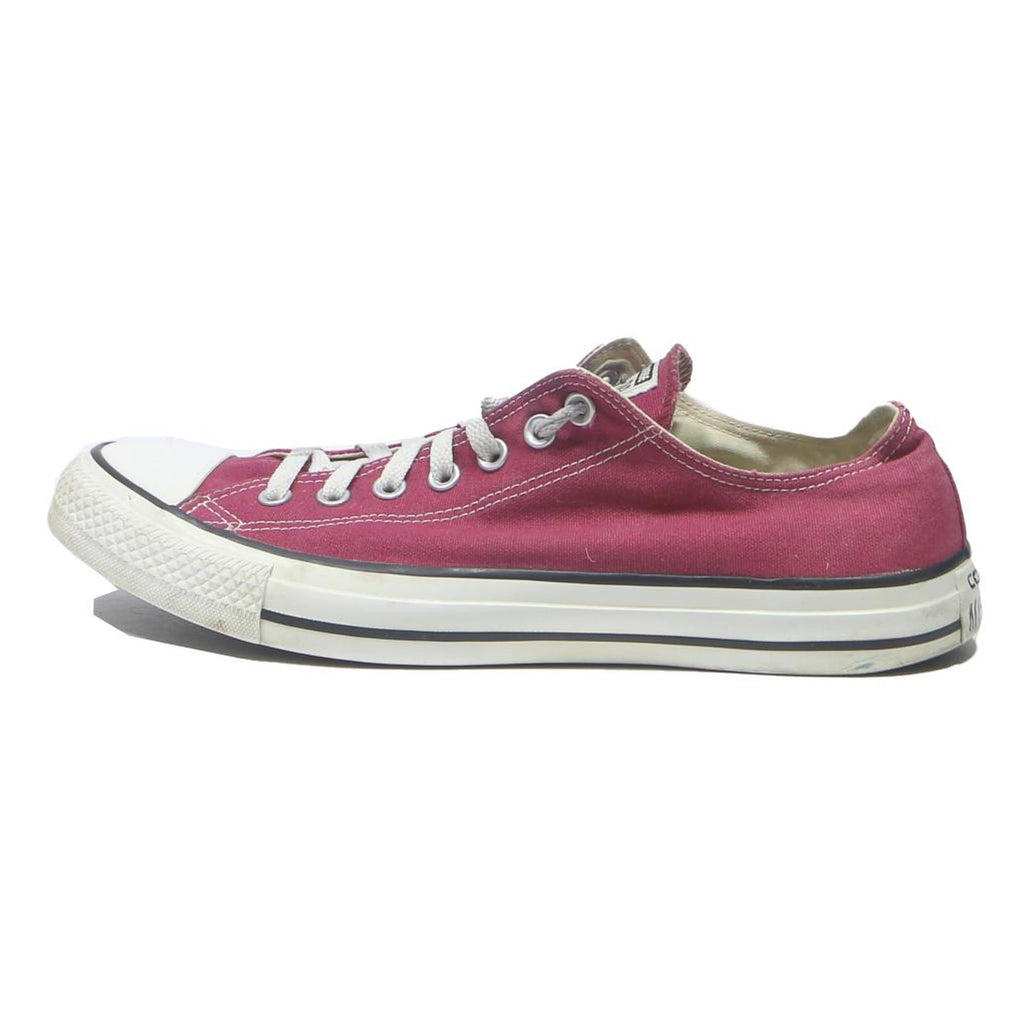 CONVERSE Chuck Taylor All Star Mens Low Top Trainers Burgundy Canvas UK 11.5
