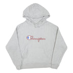CHAMPION Womens Grey Hoodie XL Cotton Blend Pullover Hooded Sweatshirt