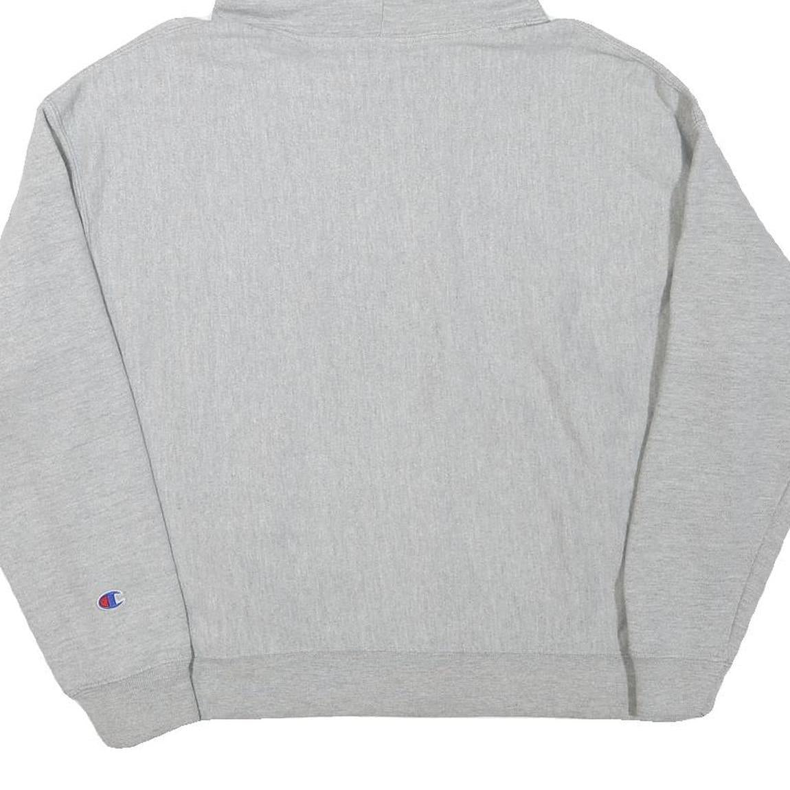 CHAMPION Womens Grey Hoodie XL Cotton Blend Pullover Hooded Sweatshirt