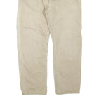 CARHARTT Mens Regular Fit Beige Cotton Blend Trousers W40 L28 Durable Workwear