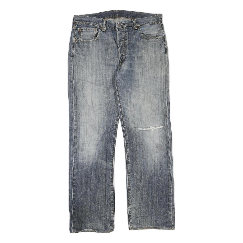 LEVI'S 501 Mens Jeans Blue Regular Straight Denim Medium W36 L31 Classic Fit