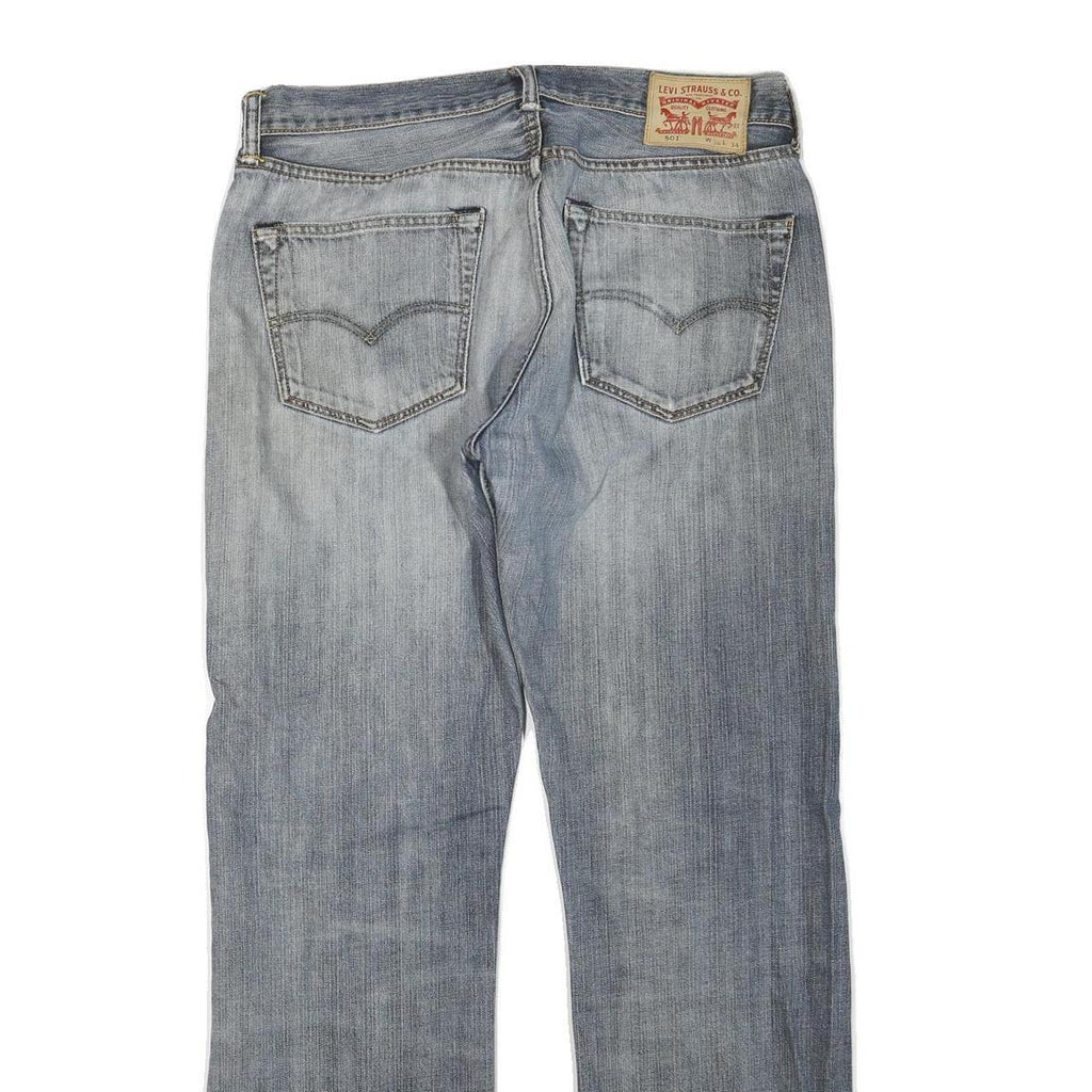LEVI'S 501 Mens Jeans Blue Regular Straight Denim Medium W36 L31 Classic Fit
