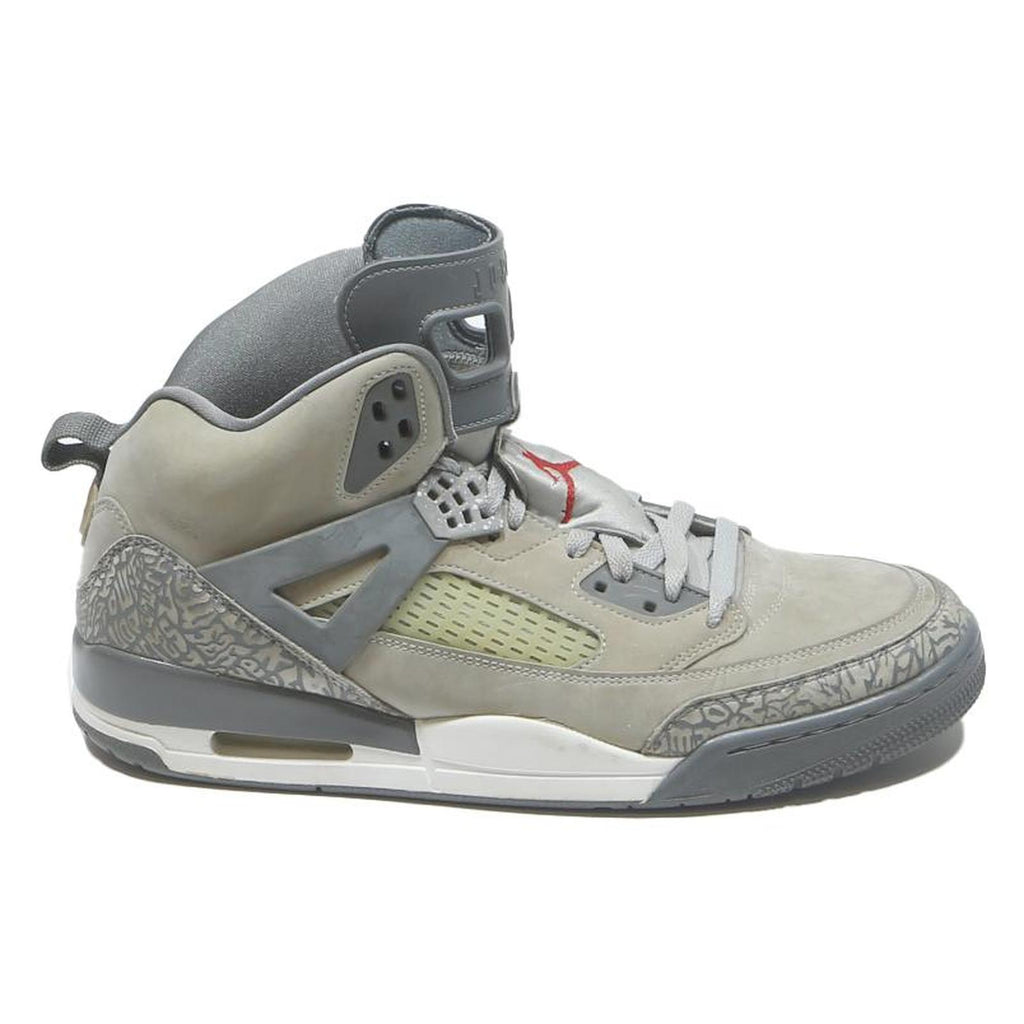 AIR JORDAN Spizike Mens High Top Trainers Grey Synthetic UK 12 Retro Basketball