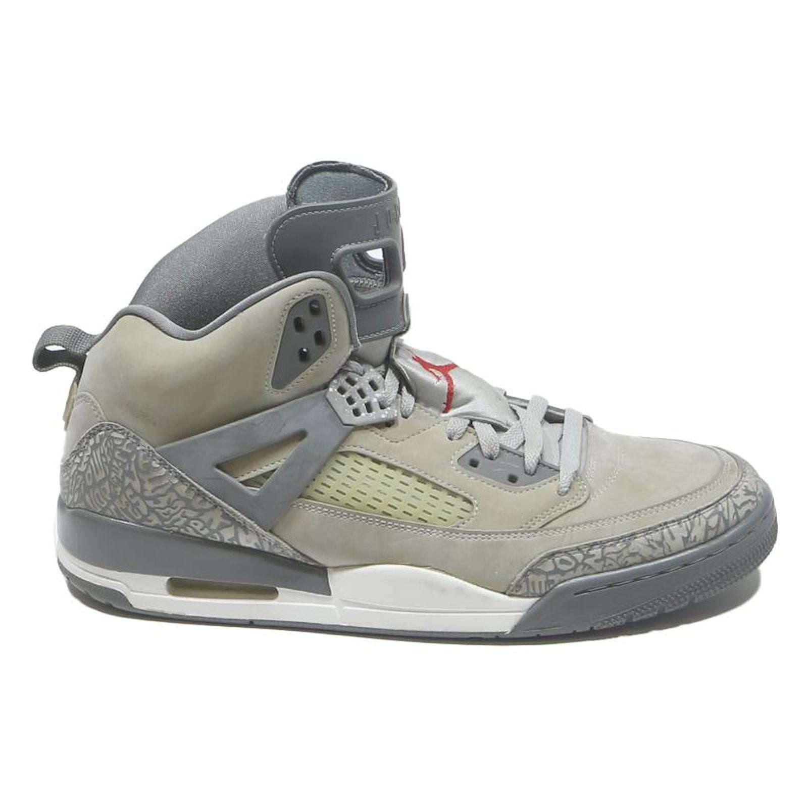 AIR JORDAN Spizike Mens High Top Trainers Grey Synthetic UK 12 Retro Basketball