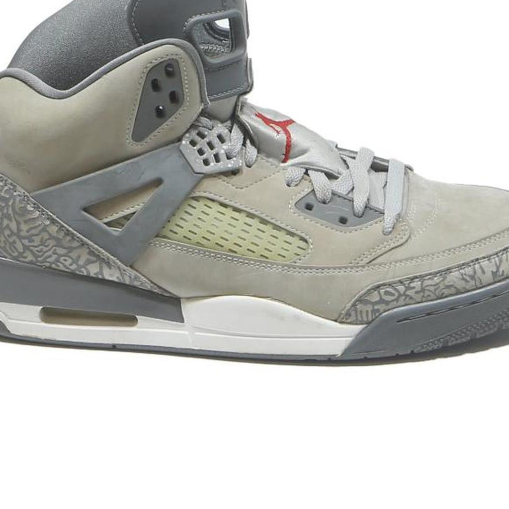 AIR JORDAN Spizike Mens High Top Trainers Grey Synthetic UK 12 Retro Basketball