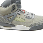 AIR JORDAN Spizike Mens High Top Trainers Grey Synthetic UK 12 Retro Basketball
