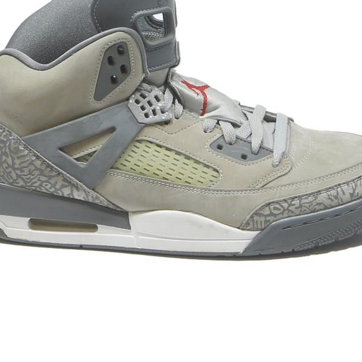 AIR JORDAN Spizike Mens High Top Trainers Grey Synthetic UK 12 Retro Basketball