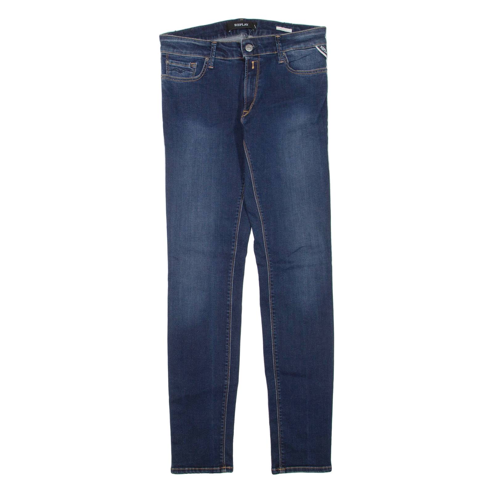 REPLAY Womens Jeans Blue Regular Skinny W28 L32