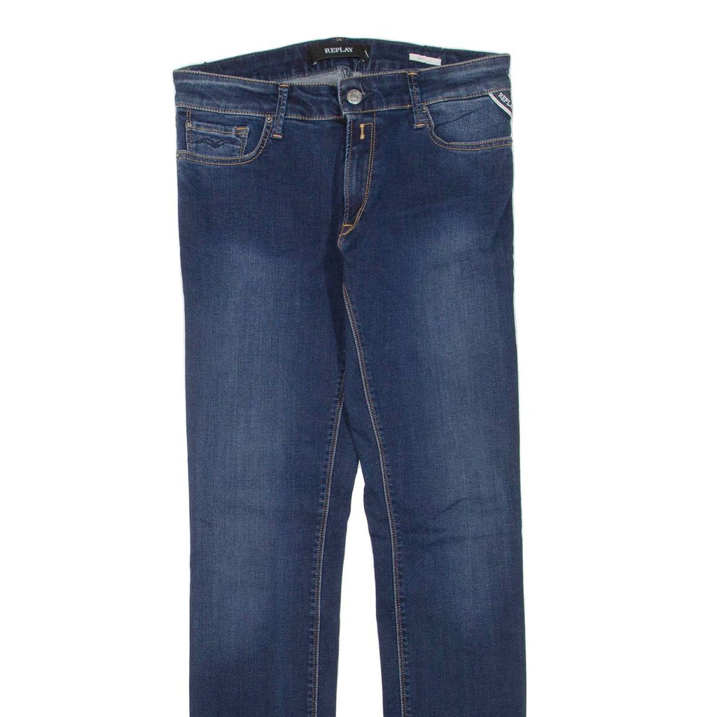 REPLAY Womens Jeans Blue Regular Skinny W28 L32
