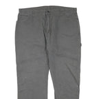 DICKIES Womens Grey Cotton Blend Regular Straight Trousers W40 L30 Workwear